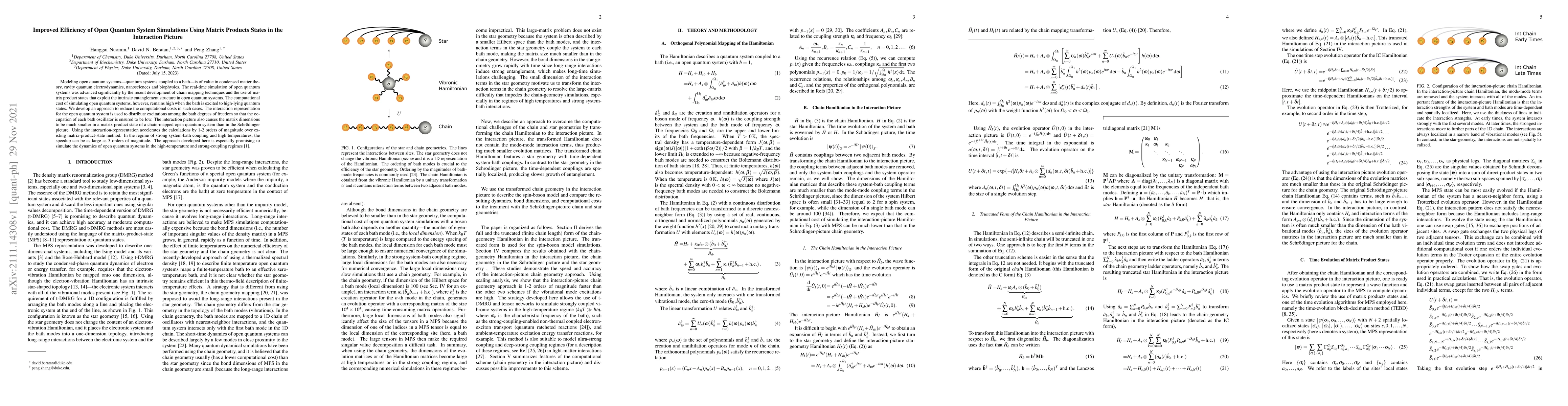 Thumbnail for Improved Efficiency of Open Quantum System Simulations Using Matrix
  Products States in the Interaction Picture