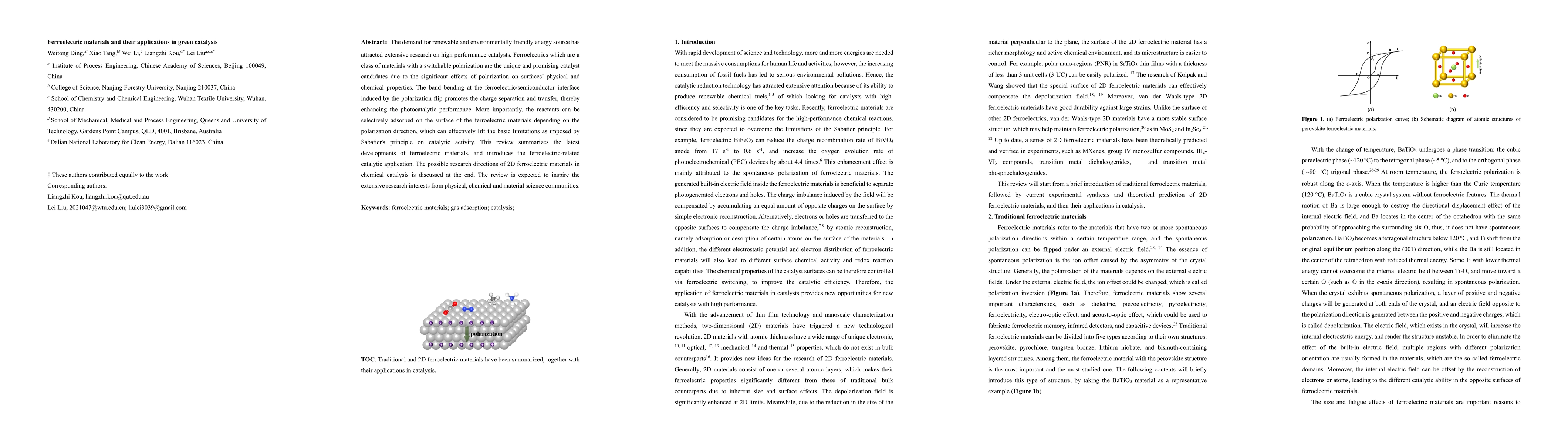 Thumbnail for Ferroelectric materials and their applications in green catalysis