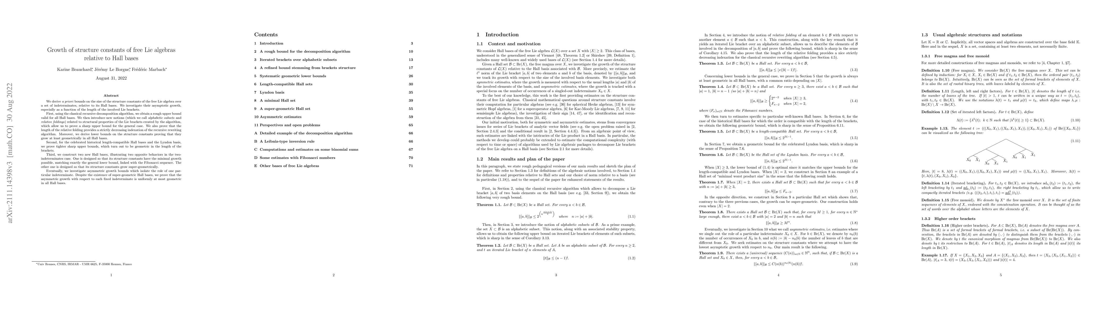 Thumbnail for Growth of structure constants of free Lie algebras relative to Hall
  bases
