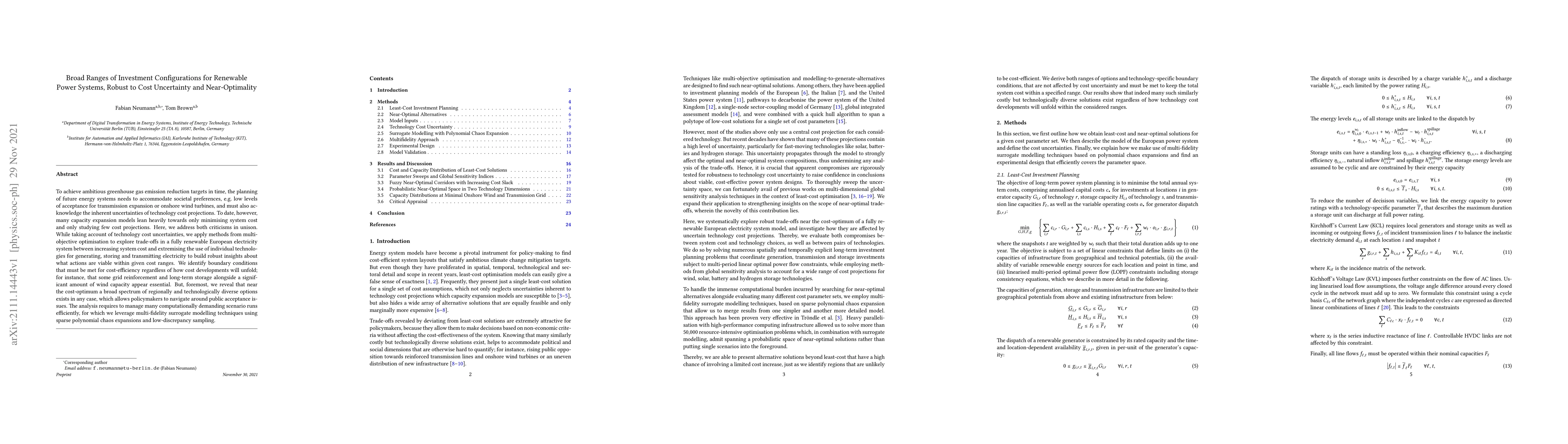 Thumbnail for Broad Ranges of Investment Configurations for Renewable Power Systems,
  Robust to Cost Uncertainty and Near-Optimality