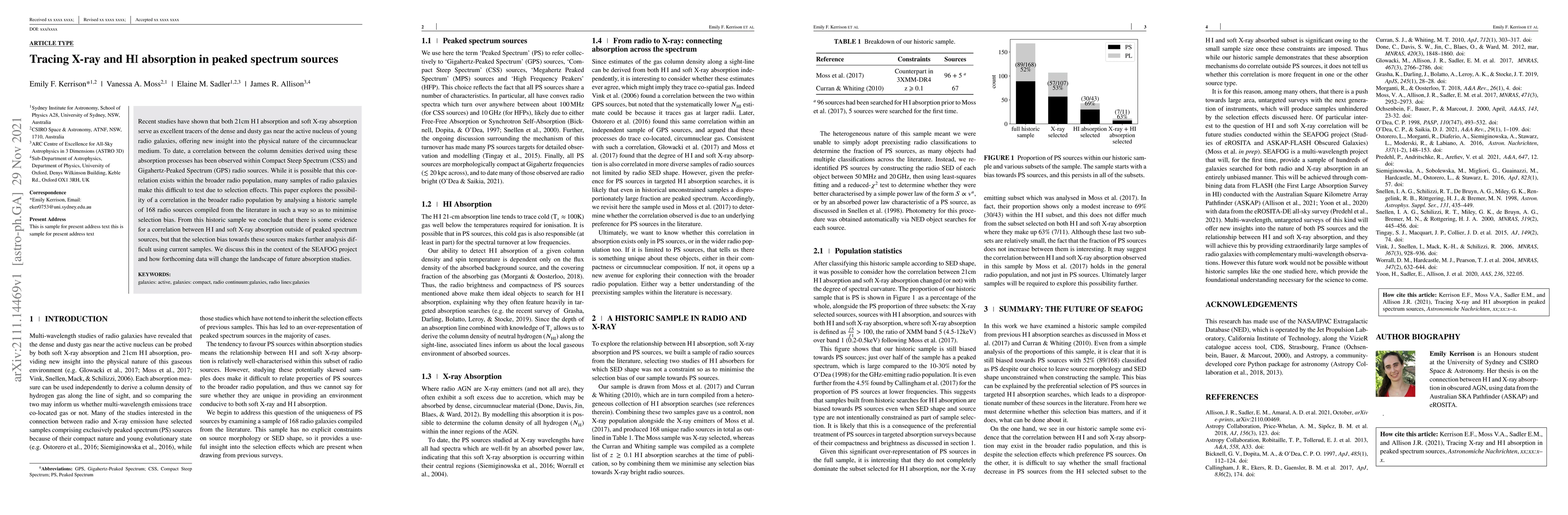Thumbnail for Tracing X-ray and HI absorption in peaked spectrum sources