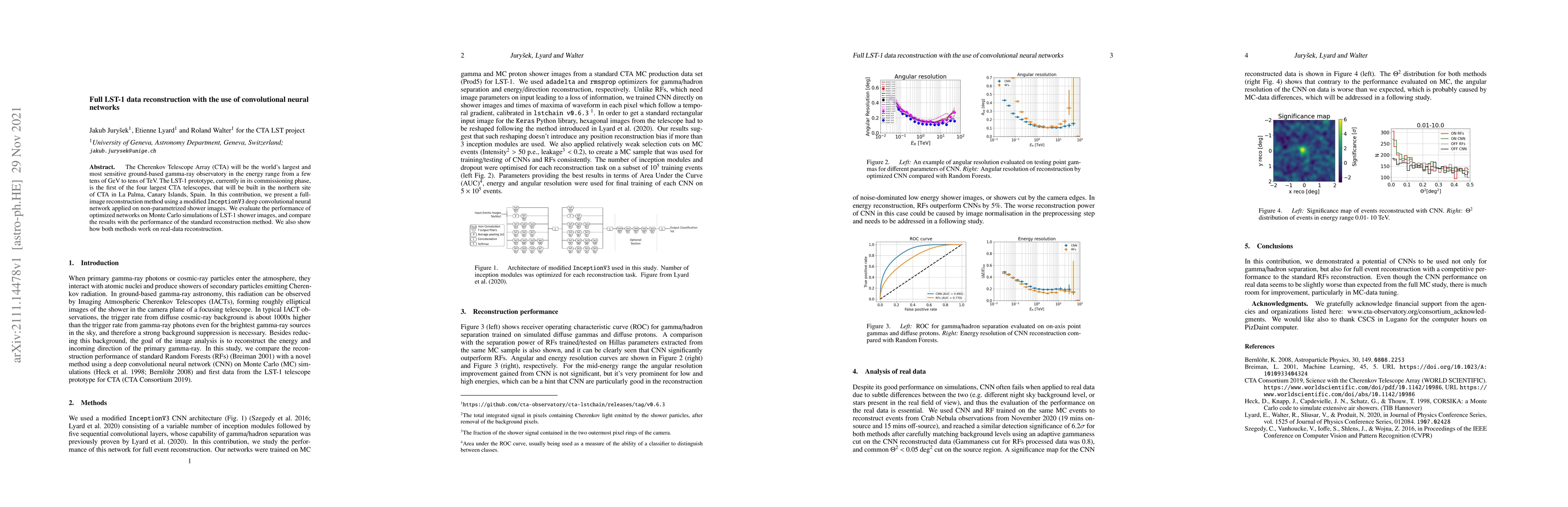 Thumbnail for Full LST-1 data reconstruction with the use of convolutional neural
  networks