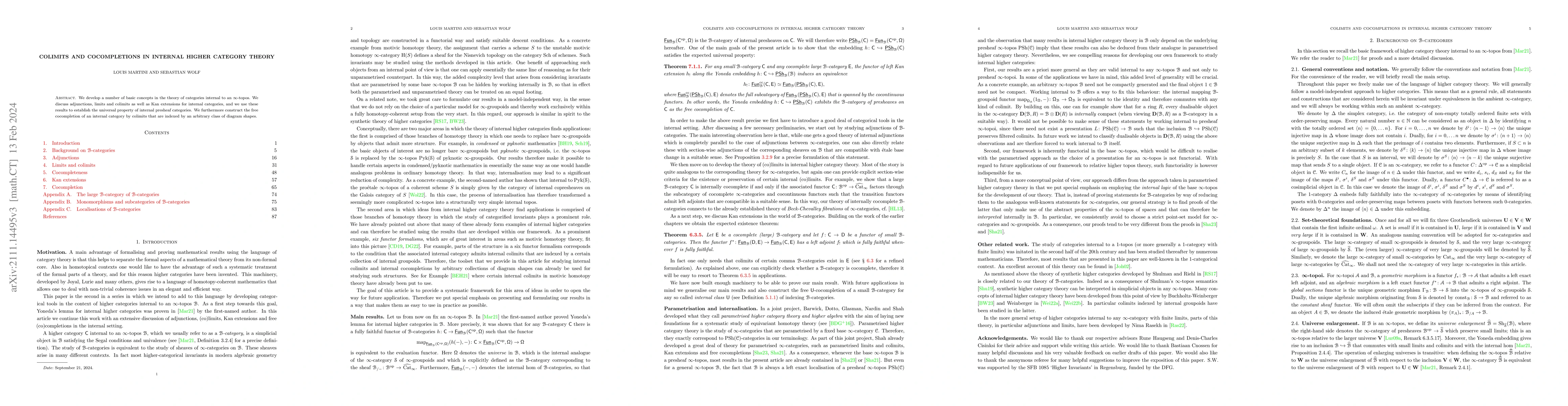Thumbnail for Colimits and cocompletions in internal higher category theory