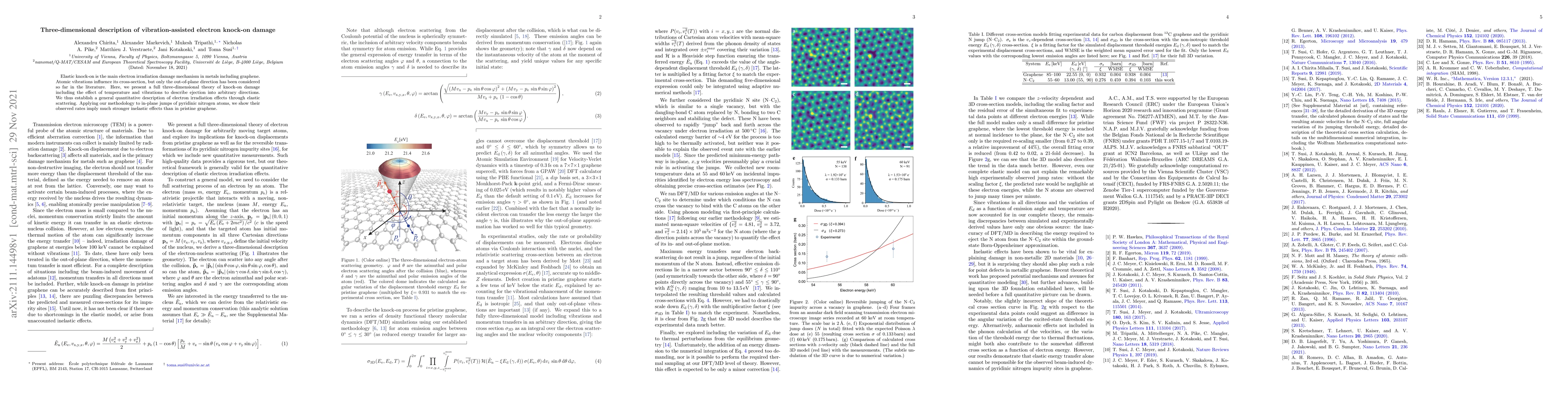 Thumbnail for Three-dimensional description of vibration-assisted electron knock-on
  damage
