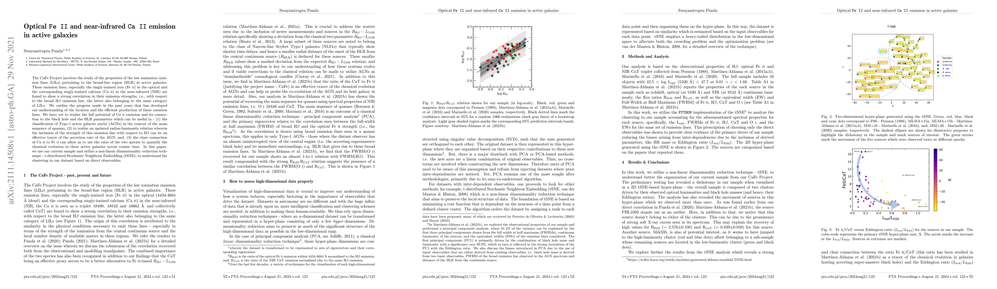 Thumbnail for Optical Fe II and near-infrared Ca II emission in active galaxies