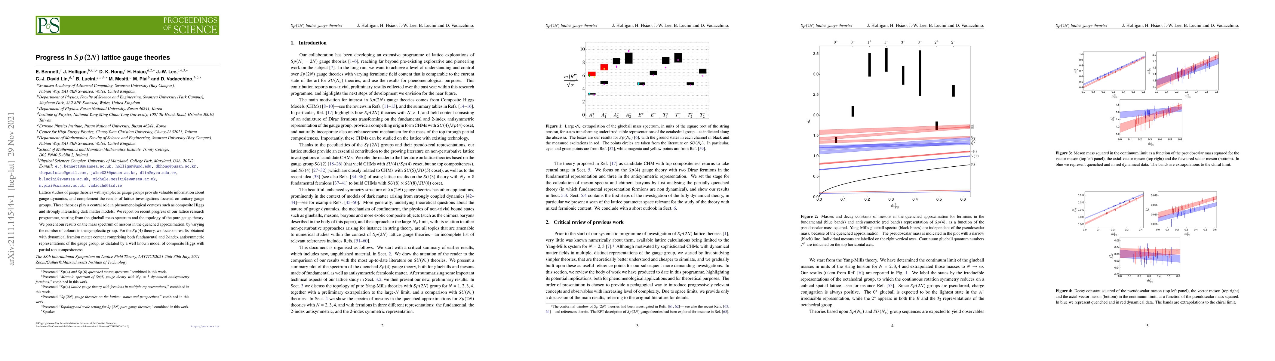 Thumbnail for Progress in $Sp(2N)$ lattice gauge theories