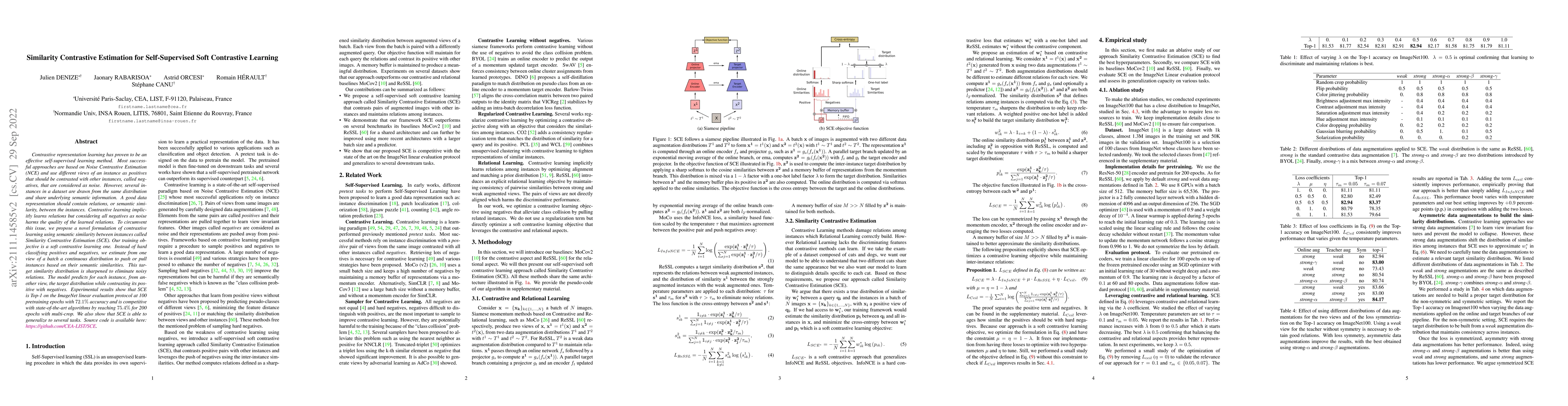 Thumbnail for Similarity Contrastive Estimation for Self-Supervised Soft Contrastive
  Learning