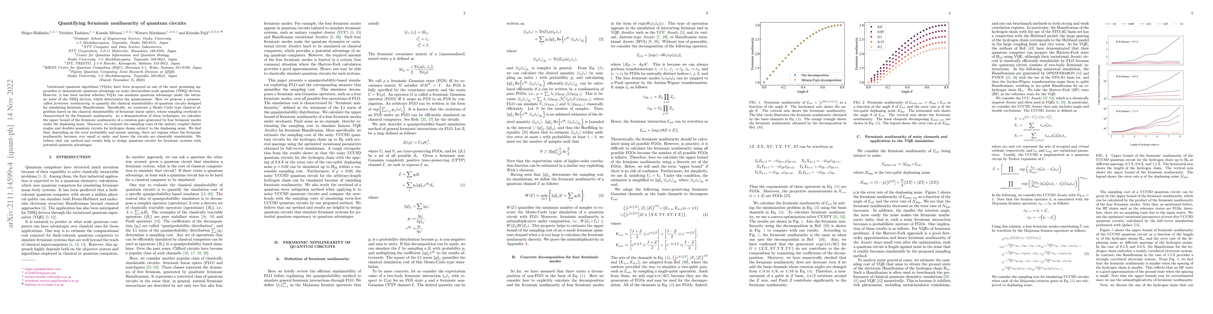 Thumbnail for Quantifying fermionic nonlinearity of quantum circuits