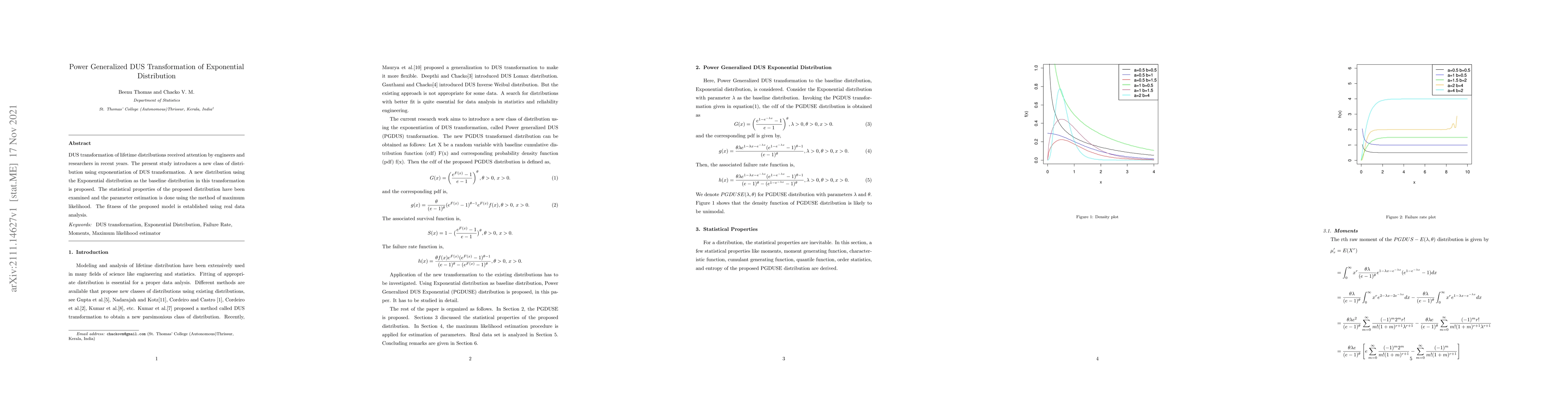 Thumbnail for Power Generalized DUS Transformation of Exponential Distribution