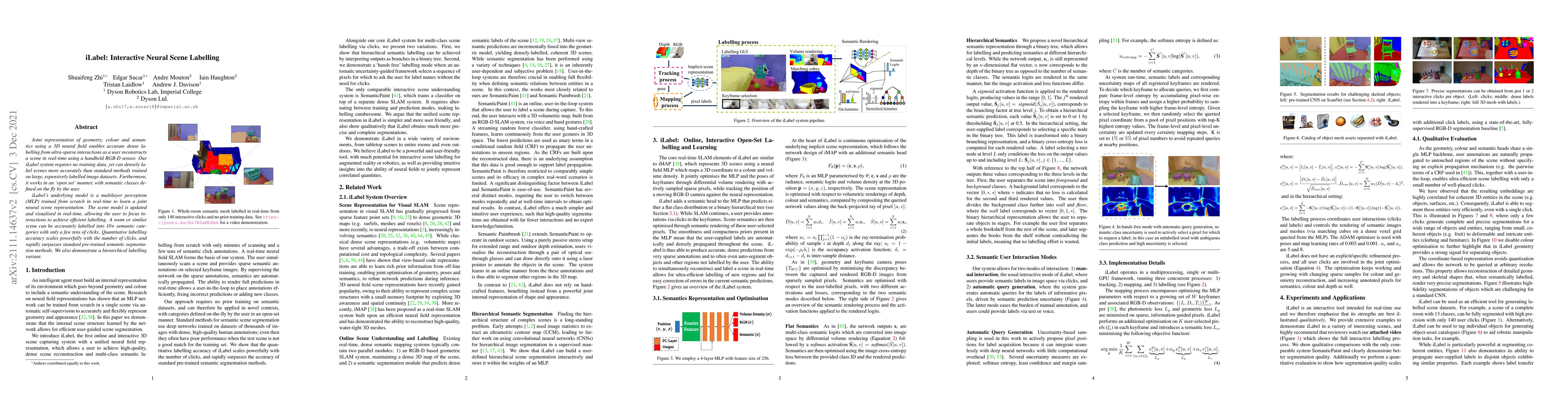 Thumbnail for ILabel: Interactive Neural Scene Labelling