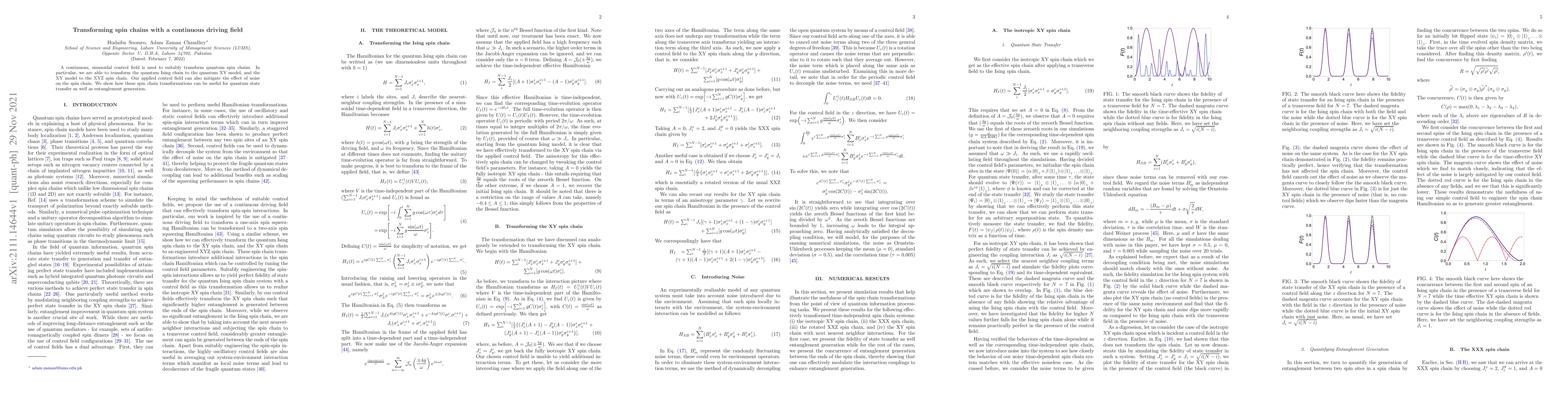 Thumbnail for Transforming spin chains with a continuous driving field
