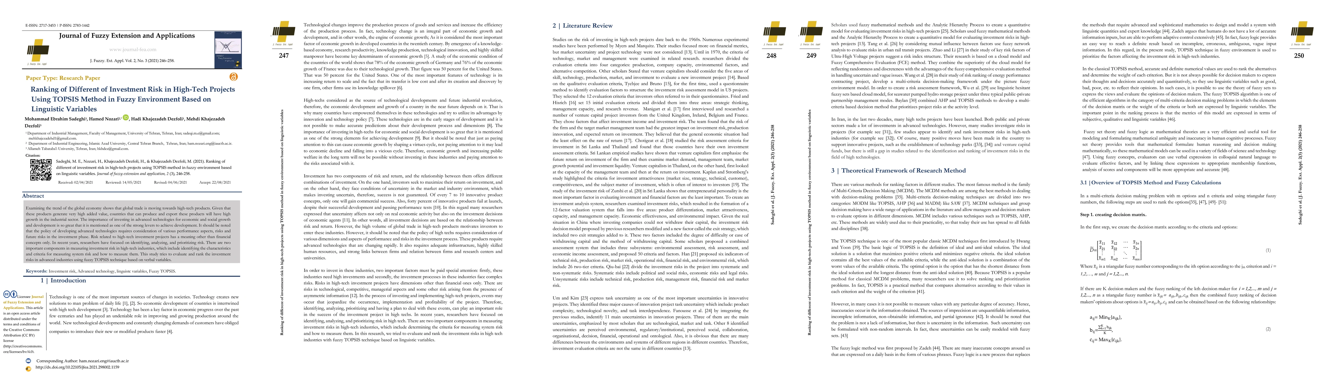 Thumbnail for Ranking of different of investment risk in high-tech projects using
  TOPSIS method in fuzzy environment based on linguistic variables