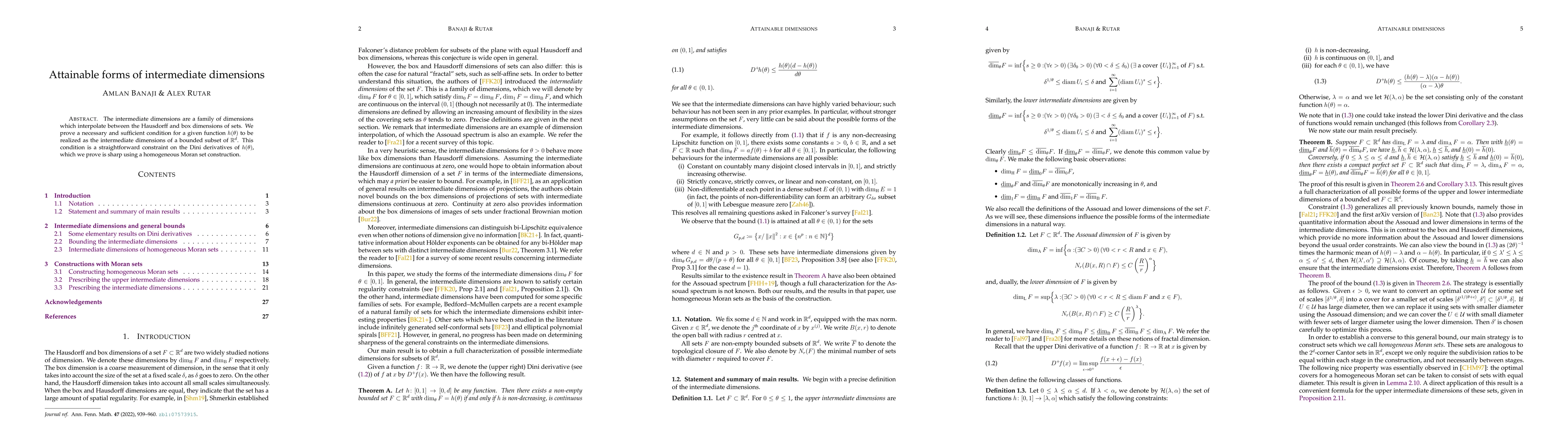Thumbnail for Attainable forms of intermediate dimensions