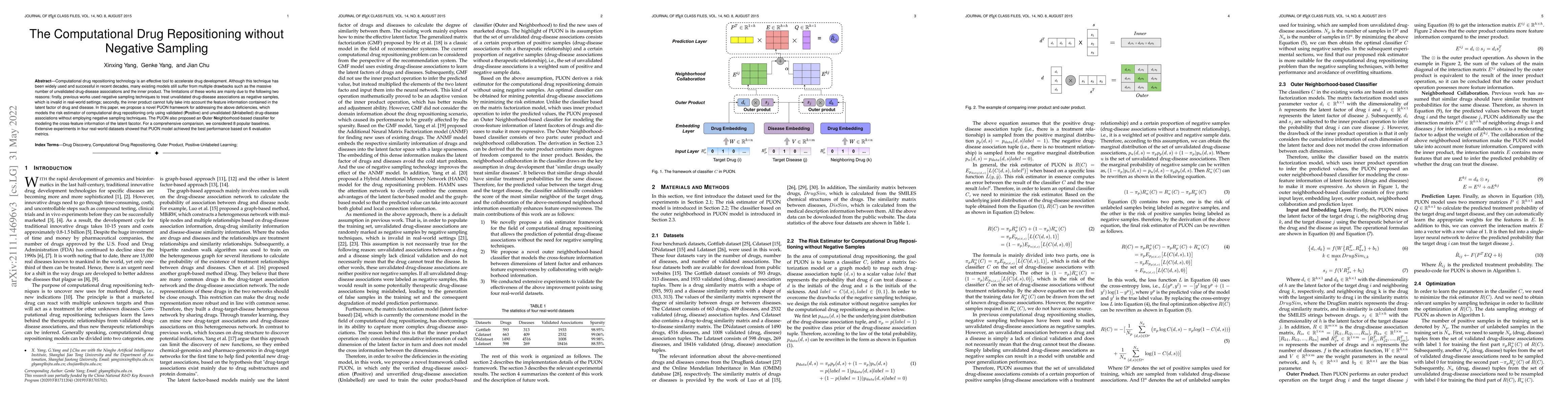Thumbnail for The Computational Drug Repositioning without Negative Sampling