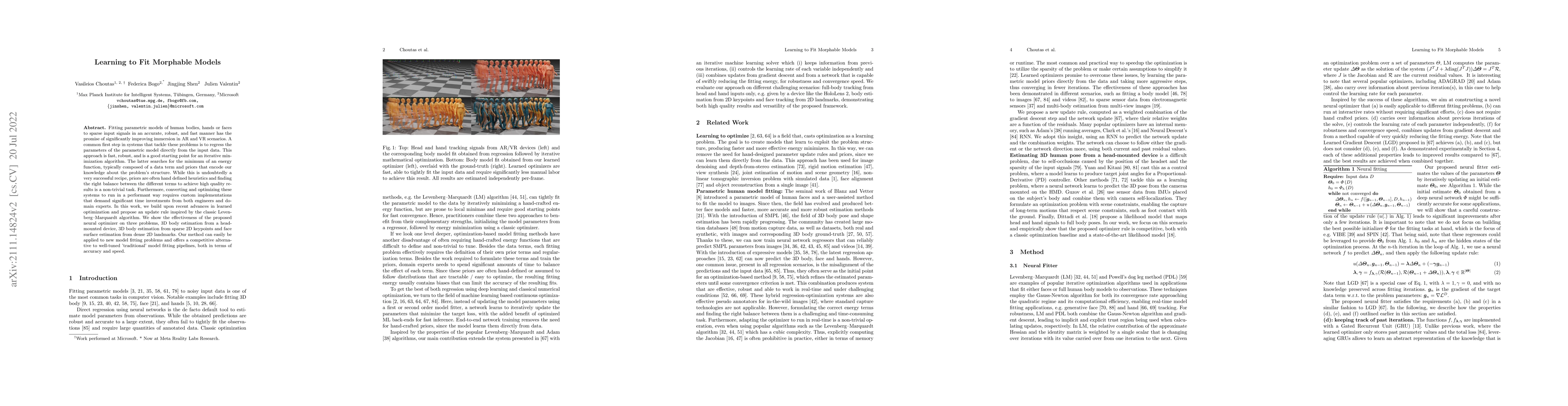 Thumbnail for Learning to Fit Morphable Models
