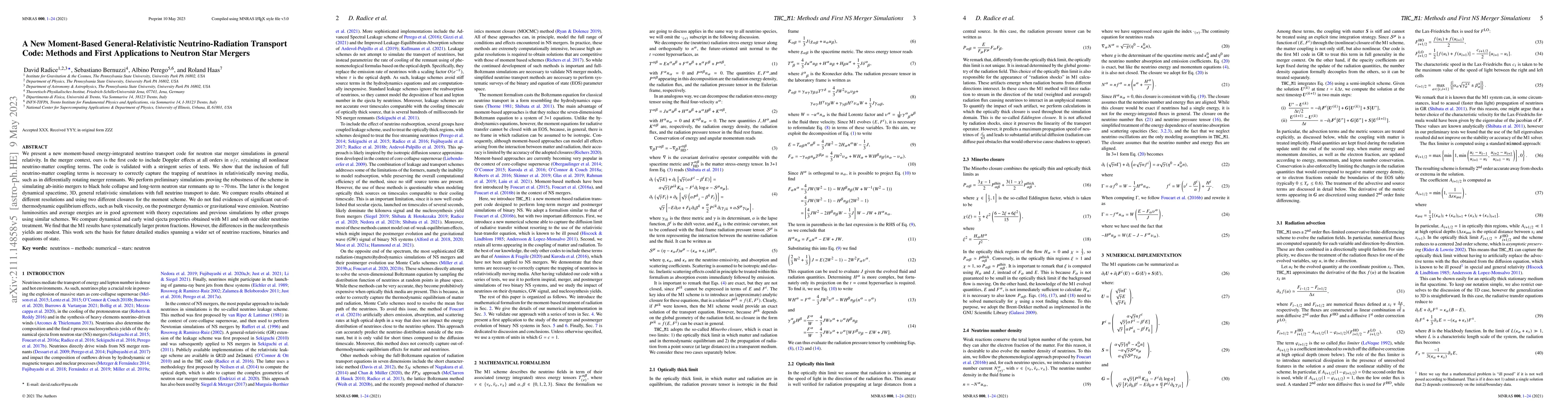 Thumbnail for A New Moment-Based General-Relativistic Neutrino-Radiation Transport
  Code: Methods and First Applications to Neutron Star Mergers