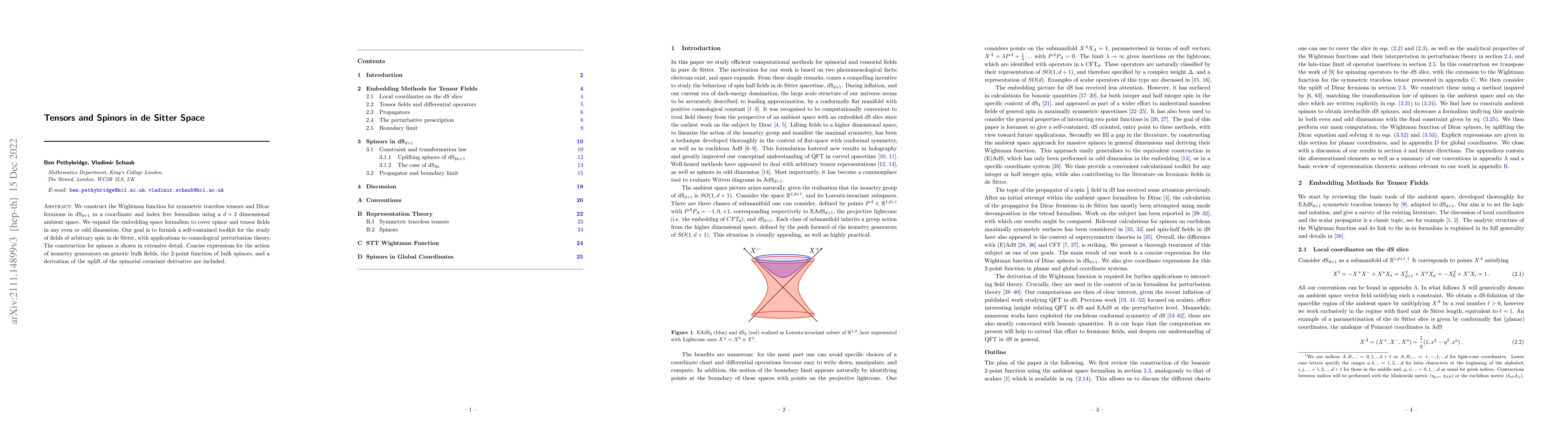 Thumbnail for Tensors and Spinors in de Sitter Space