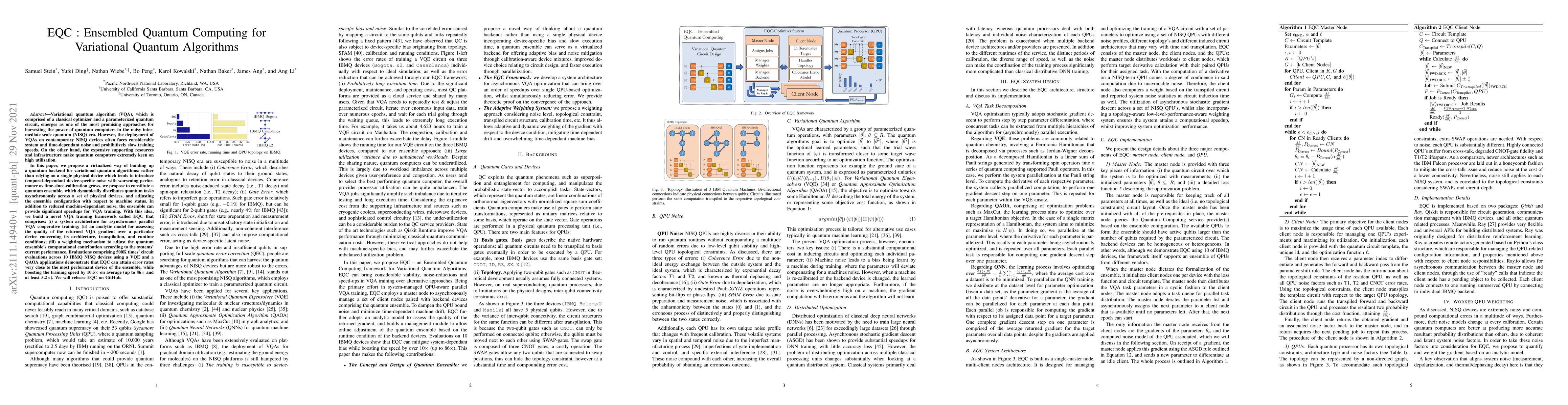 Thumbnail for EQC : Ensembled Quantum Computing for Variational Quantum Algorithms