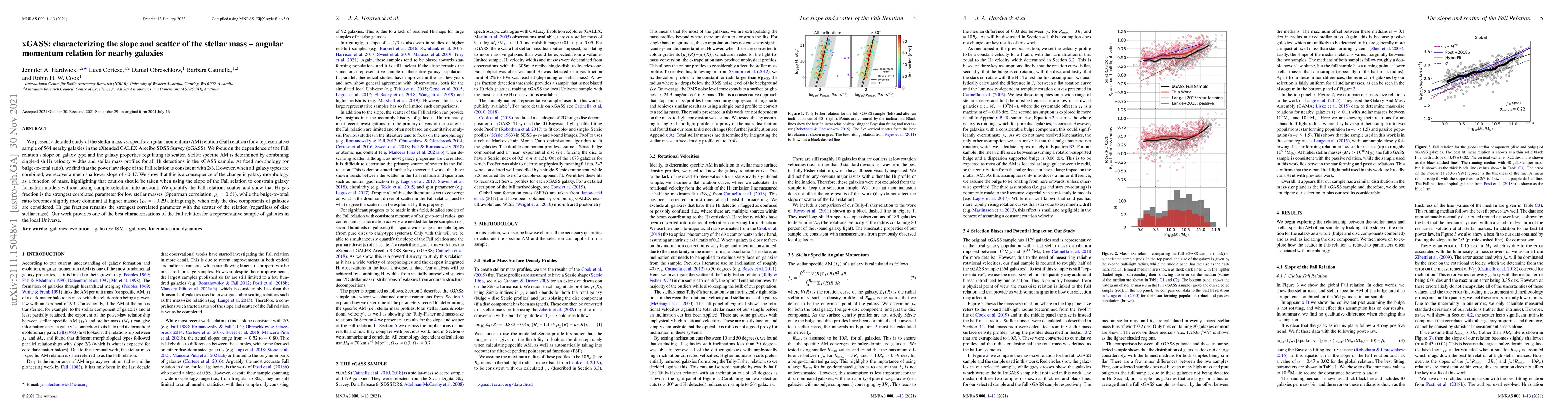 Thumbnail for xGASS: characterizing the slope and scatter of the stellar mass -
  angular momentum relation for nearby galaxies