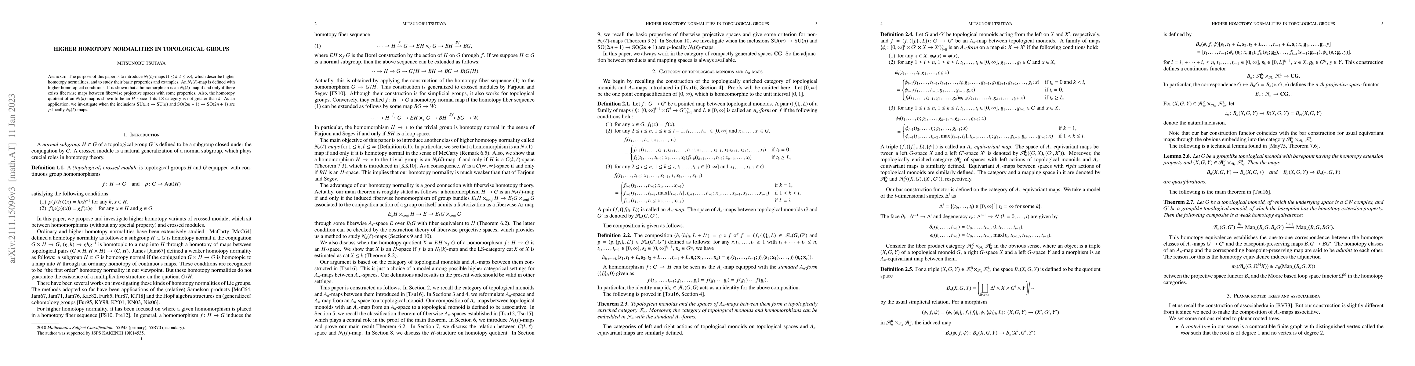 Thumbnail for Higher homotopy normalities in topological groups
