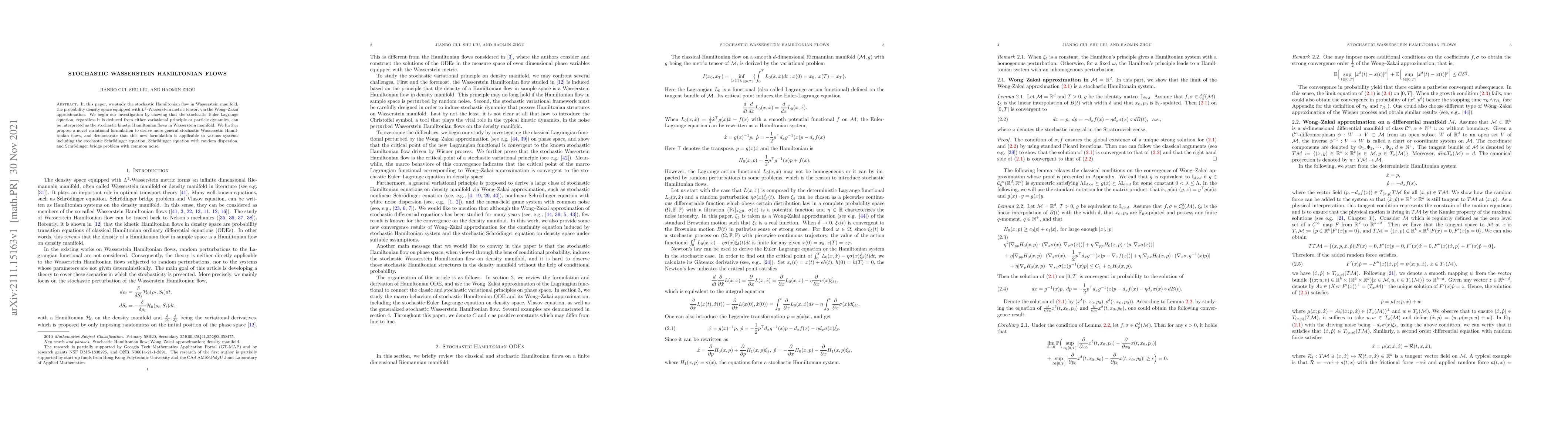 Thumbnail for Stochastic Wasserstein Hamiltonian Flows