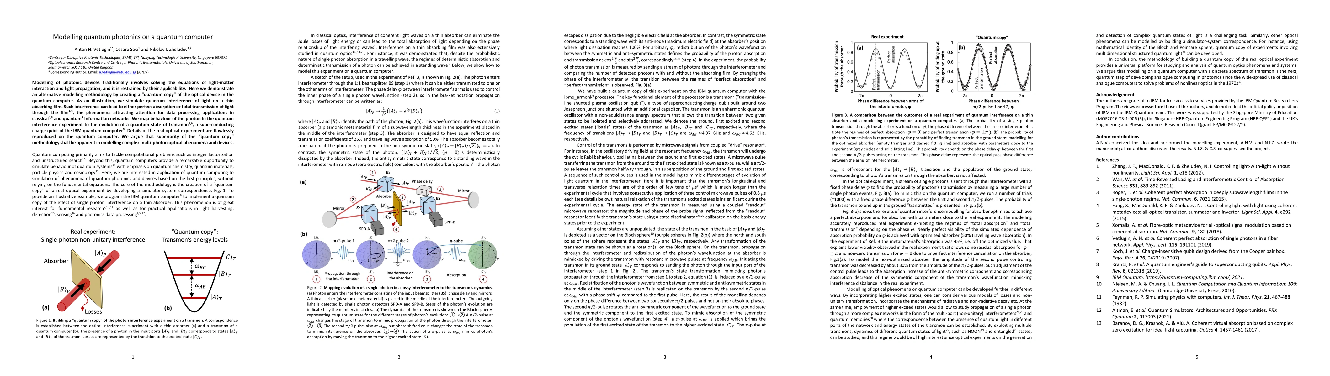 Thumbnail for Modelling quantum photonics on a quantum computer