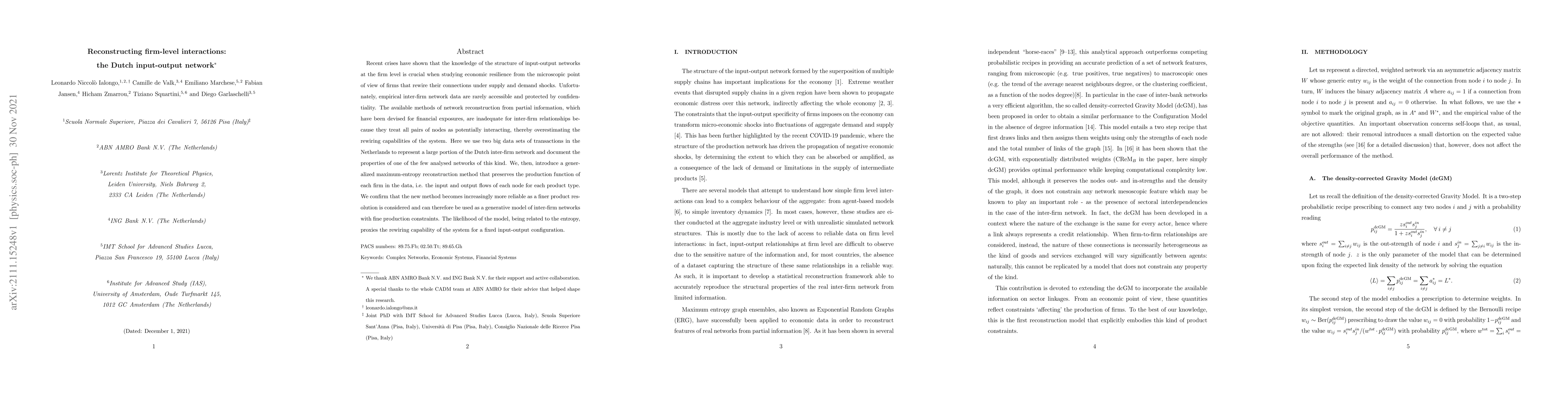 Thumbnail for Reconstructing firm-level interactions: the Dutch input-output network
