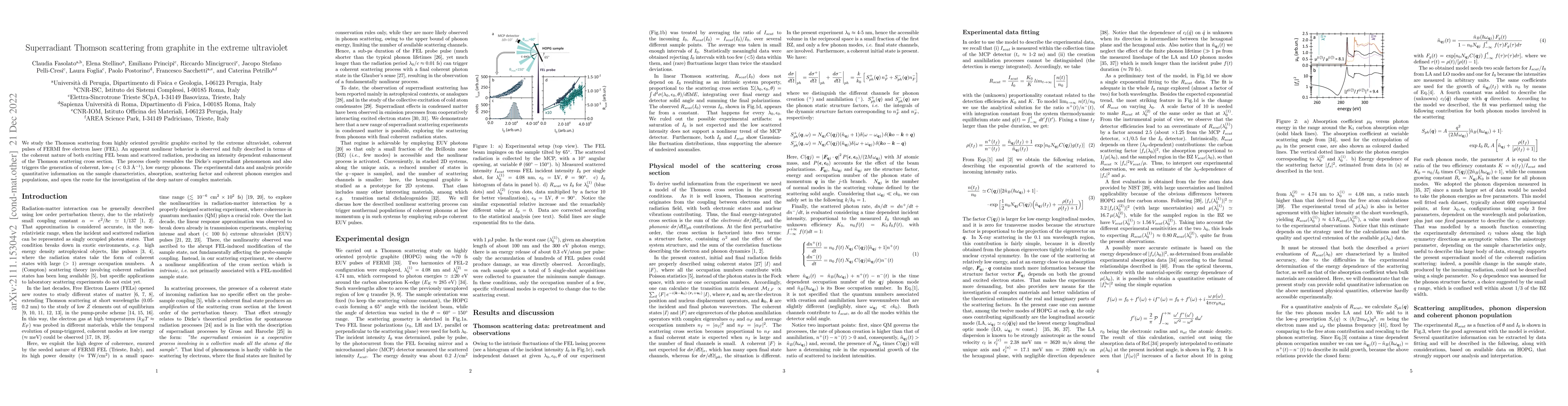 Thumbnail for Superradiant Thomson scattering from graphite in the extreme ultraviolet