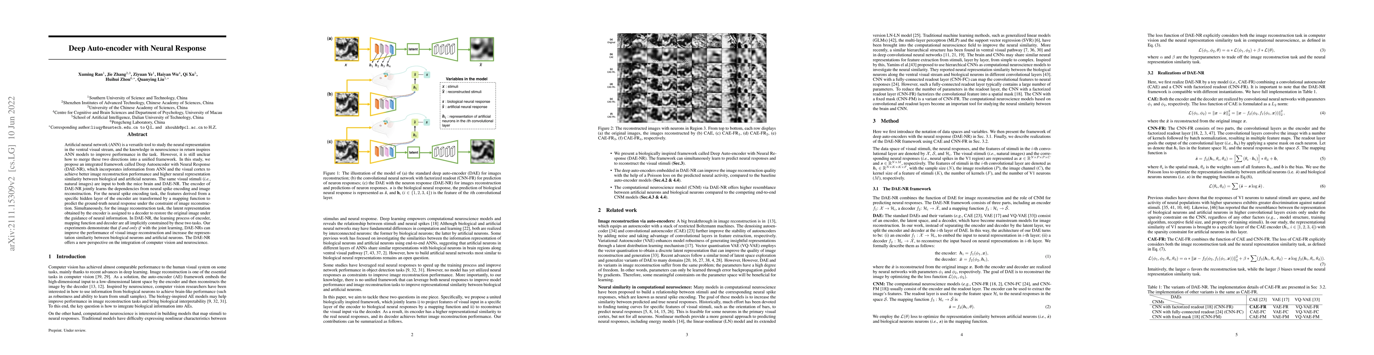 Thumbnail for Deep Auto-encoder with Neural Response