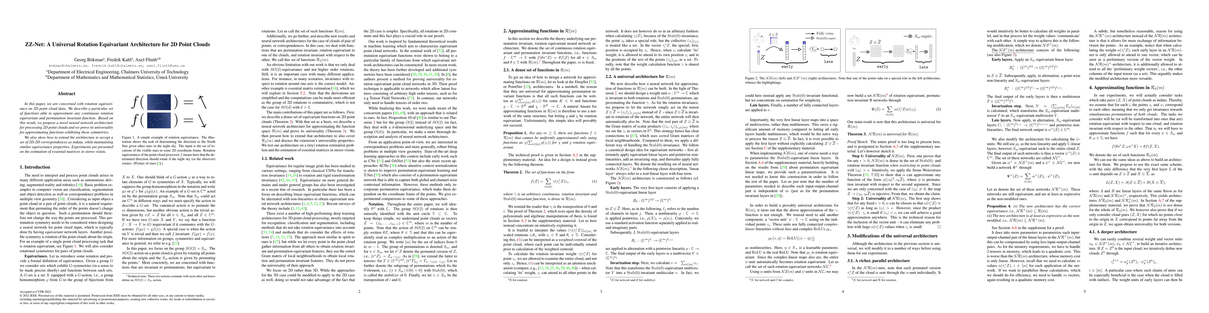 Thumbnail for ZZ-Net: A Universal Rotation Equivariant Architecture for 2D Point
  Clouds