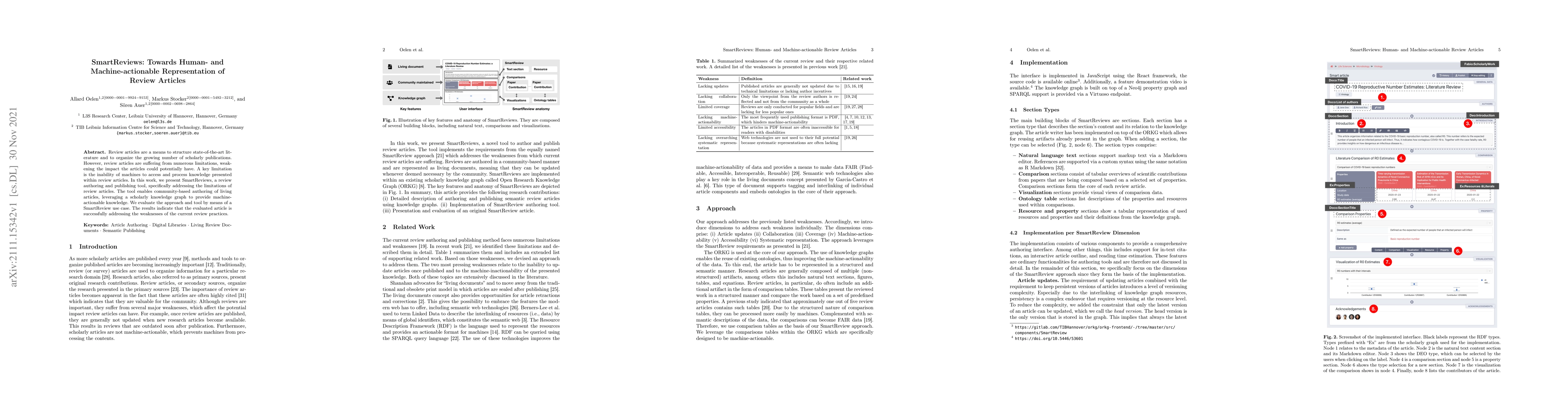 Thumbnail for SmartReviews: Towards Human- and Machine-actionable Representation of
  Review Articles