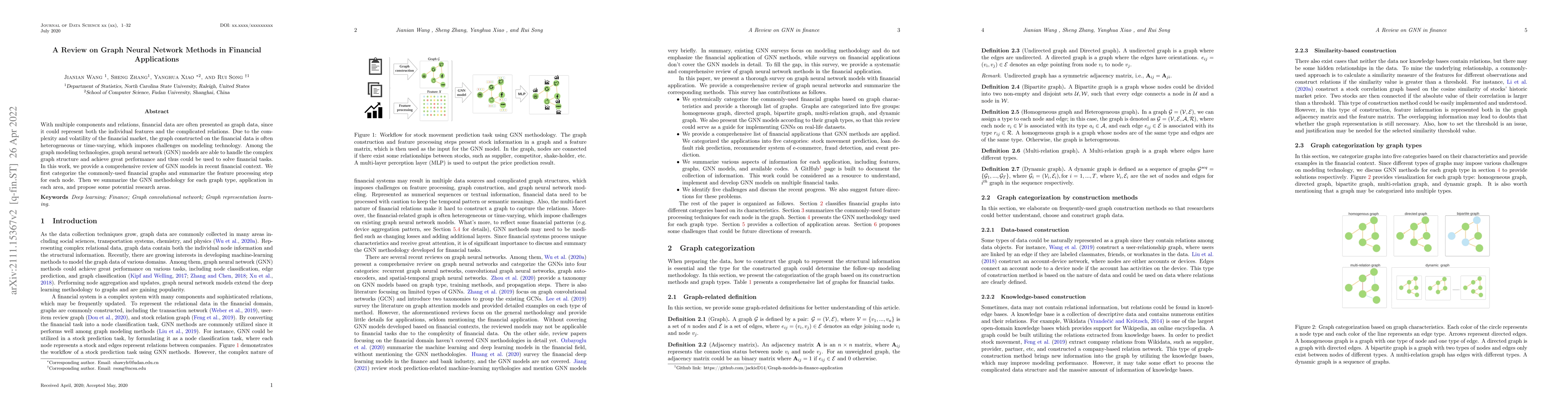 Thumbnail for A Review on Graph Neural Network Methods in Financial Applications