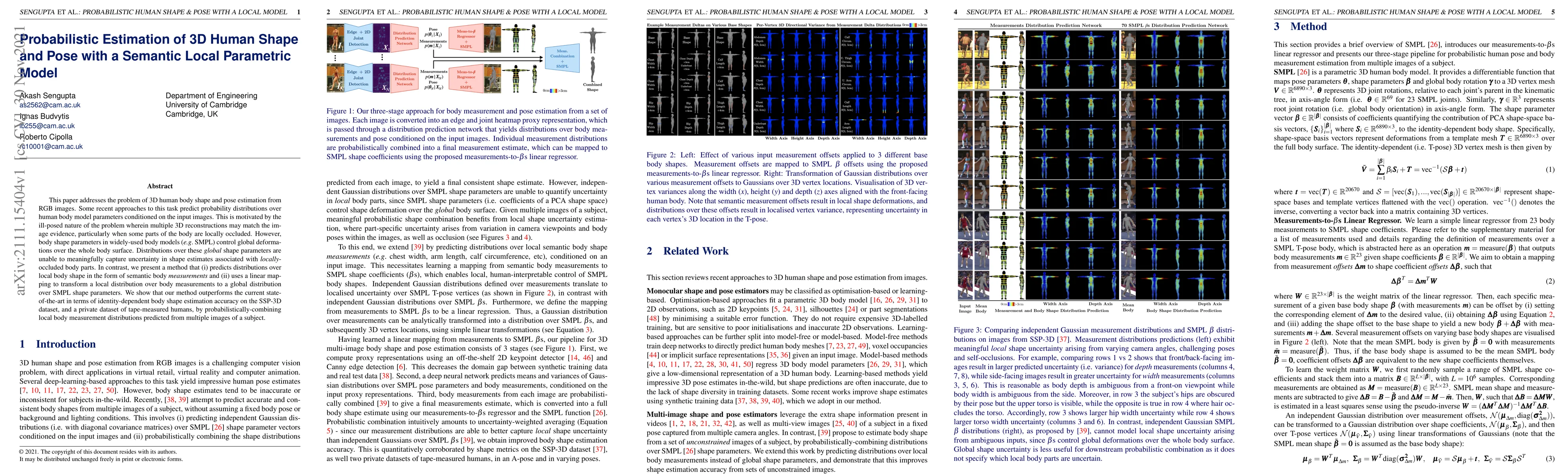 Thumbnail for Probabilistic Estimation of 3D Human Shape and Pose with a Semantic
  Local Parametric Model