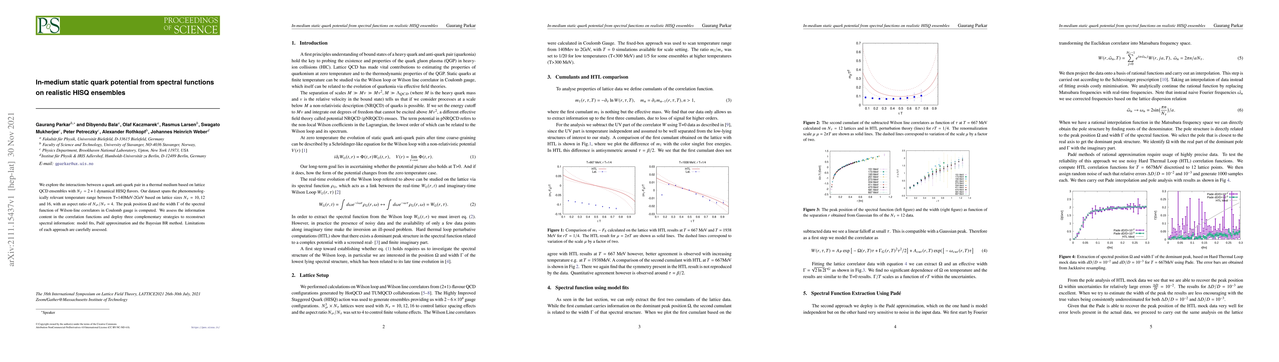Thumbnail for In-medium static quark potential from spectral functions on realistic
  HISQ ensembles