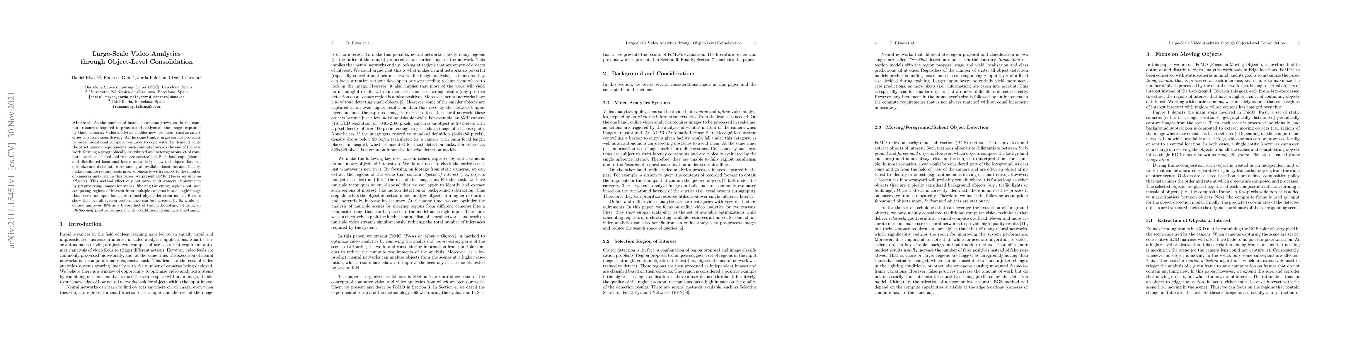 Thumbnail for Large-Scale Video Analytics through Object-Level Consolidation