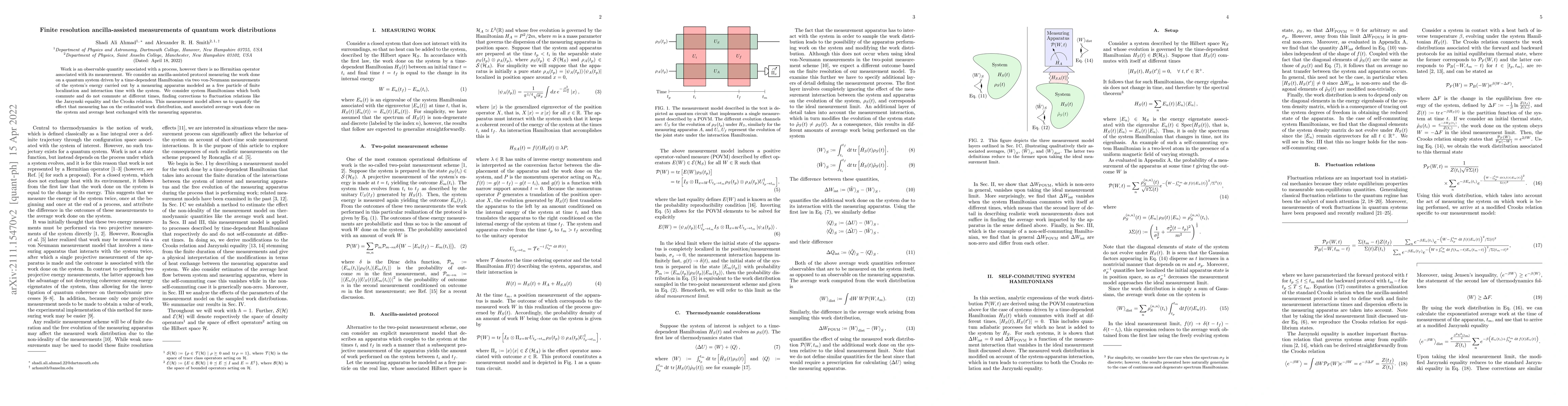 Thumbnail for Finite resolution ancilla-assisted measurements of quantum work
  distributions