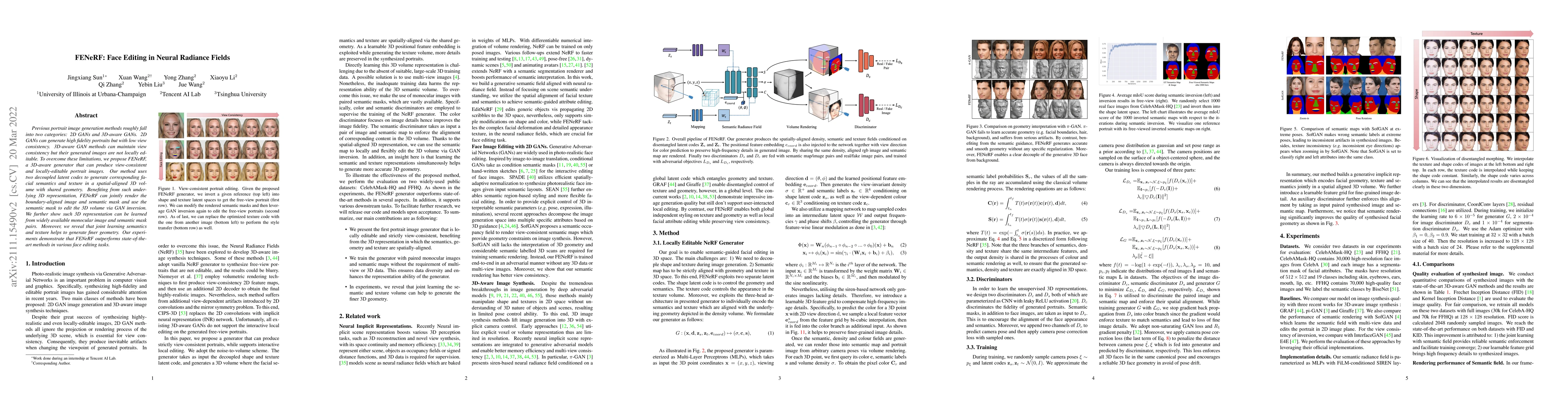 Thumbnail for FENeRF: Face Editing in Neural Radiance Fields