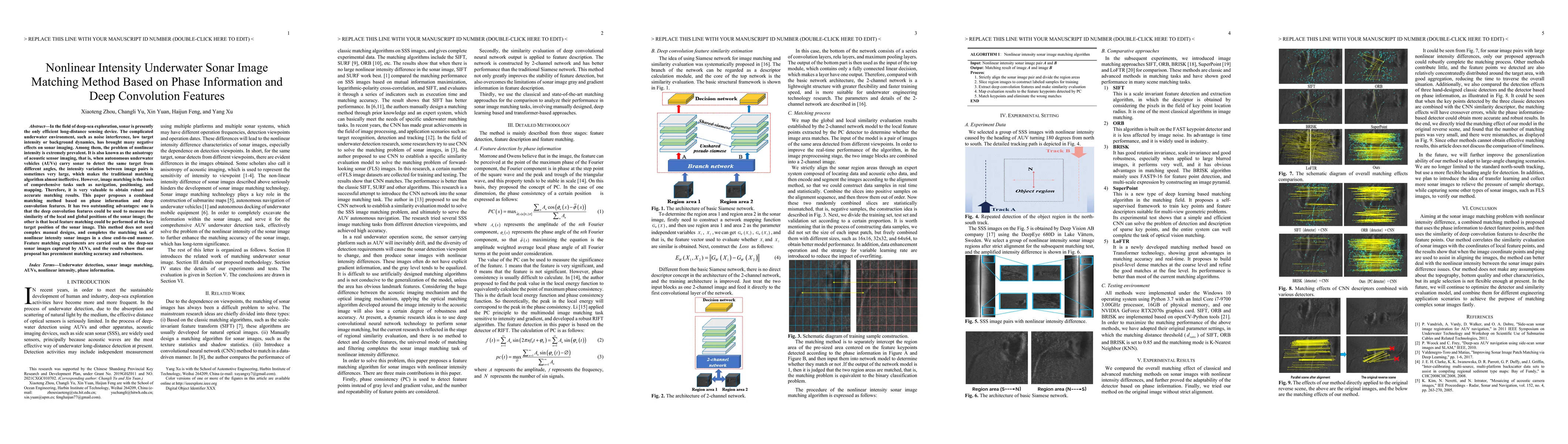 Thumbnail for Nonlinear Intensity Underwater Sonar Image Matching Method Based on
  Phase Information and Deep Convolution Features