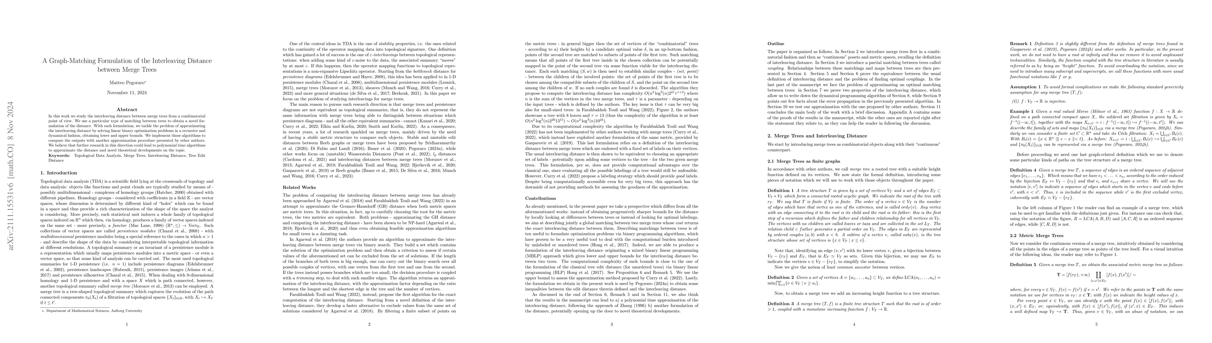 Thumbnail for A Graph-Matching Formulation of the Interleaving Distance between Merge
  Trees