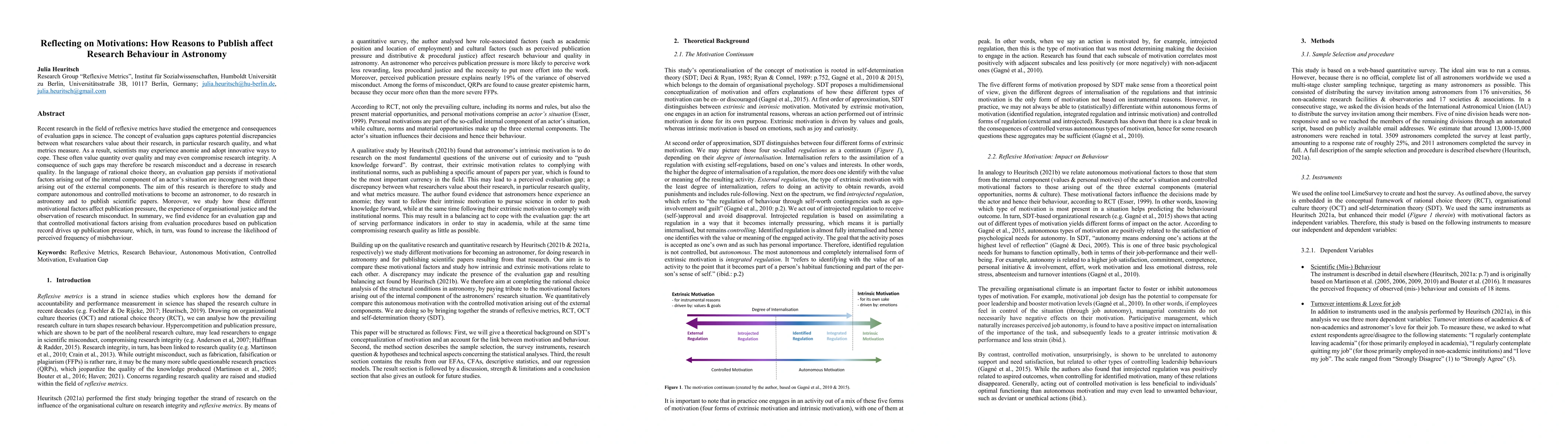 Thumbnail for Reflecting on Motivations: How Reasons to Publish affect Research
  Behaviour in Astronomy