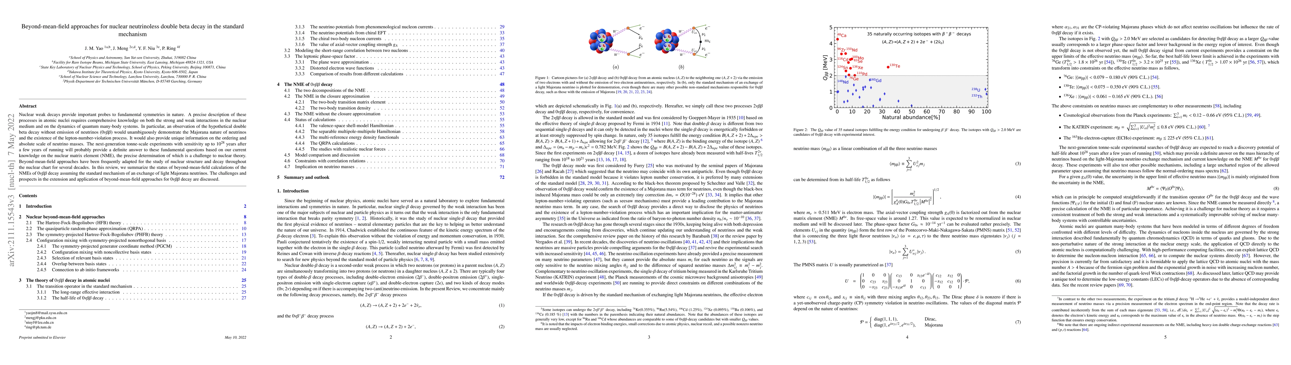 Thumbnail for Beyond-mean-field approaches for nuclear neutrinoless double beta decay
  in the standard mechanism