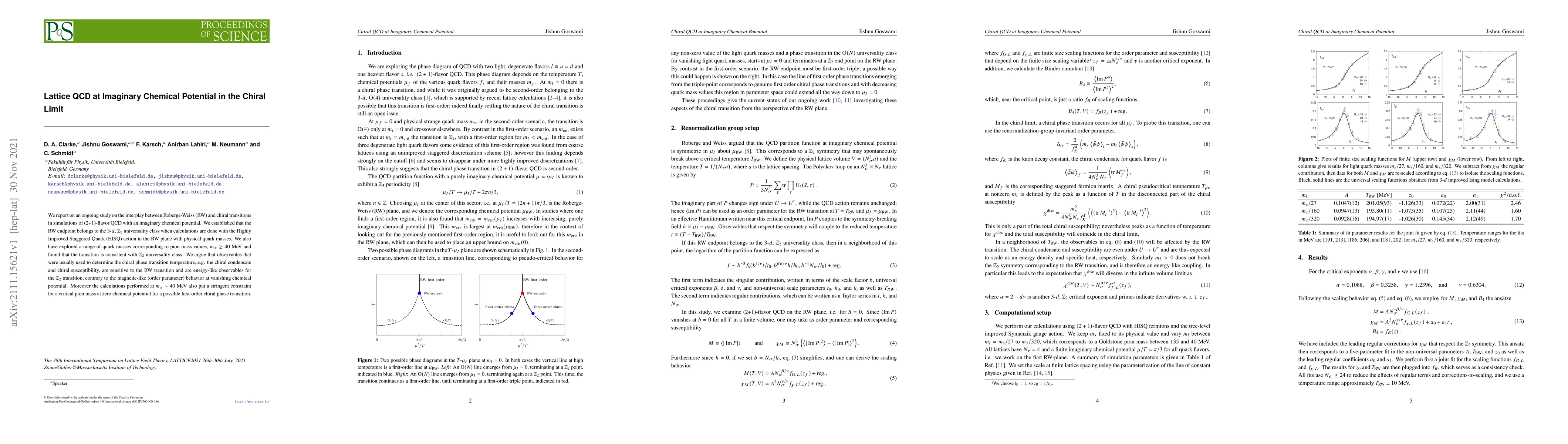 Thumbnail for Lattice QCD at Imaginary Chemical Potential in the Chiral Limit
