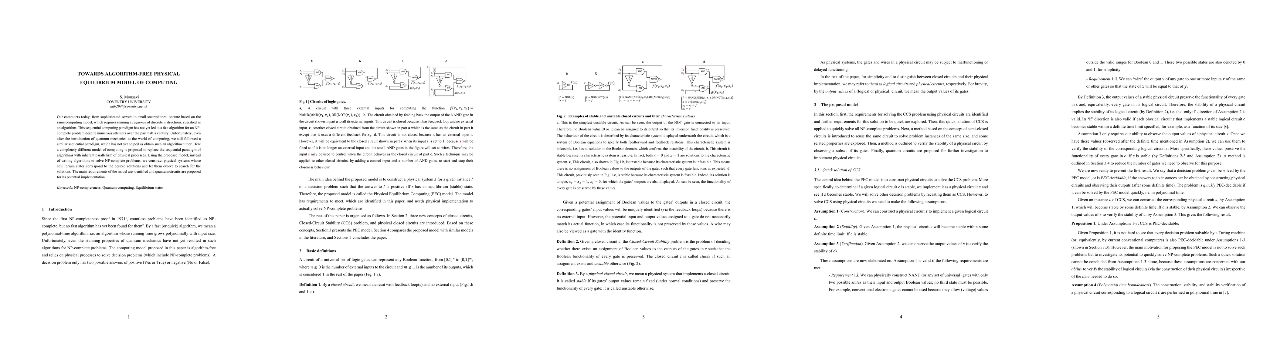 Thumbnail for Towards algorithm-free physical equilibrium model of computing