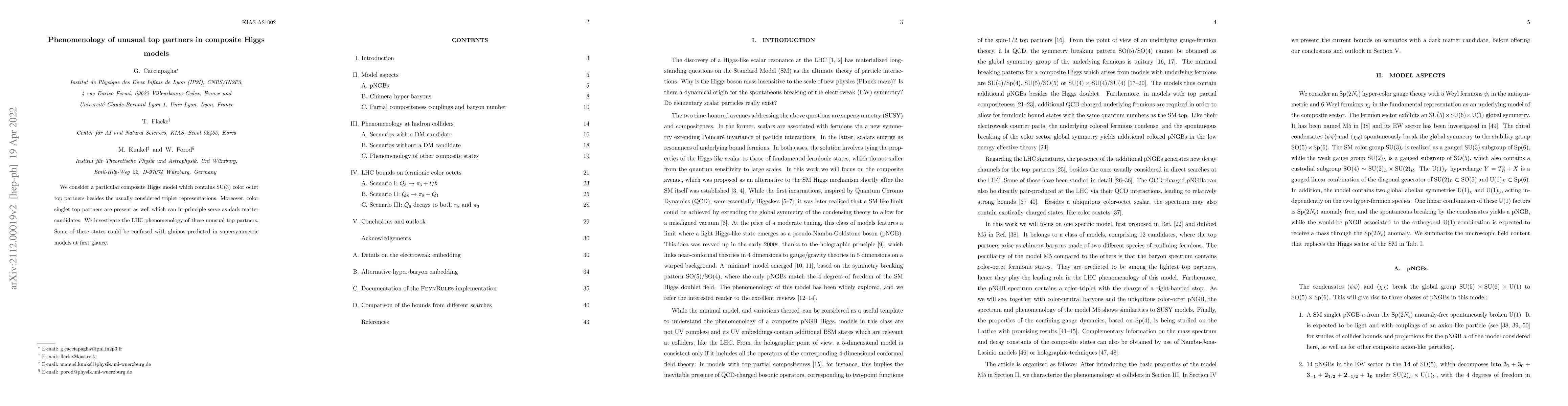 Thumbnail for Phenomenology of unusual top partners in composite Higgs models