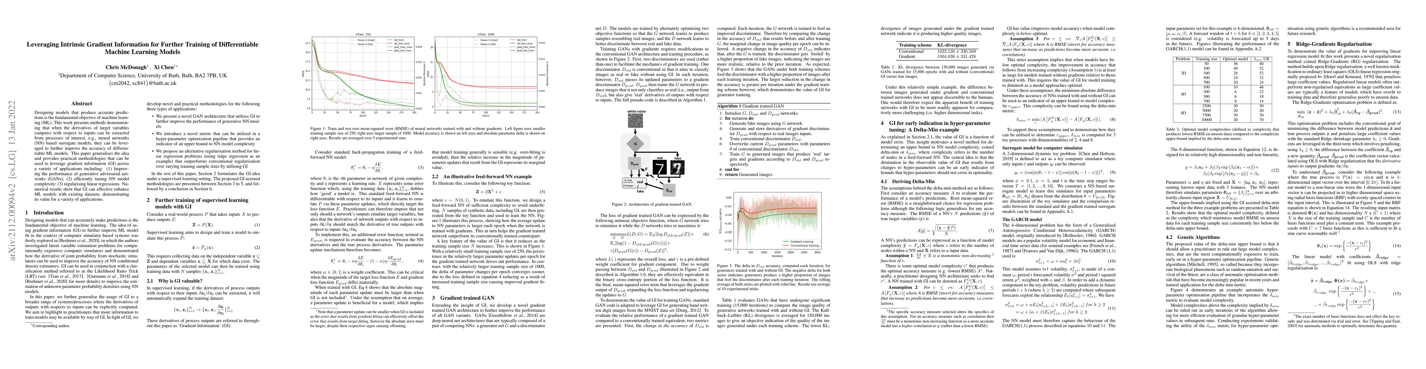 Thumbnail for Leveraging Intrinsic Gradient Information for Further Training of
  Differentiable Machine Learning Models