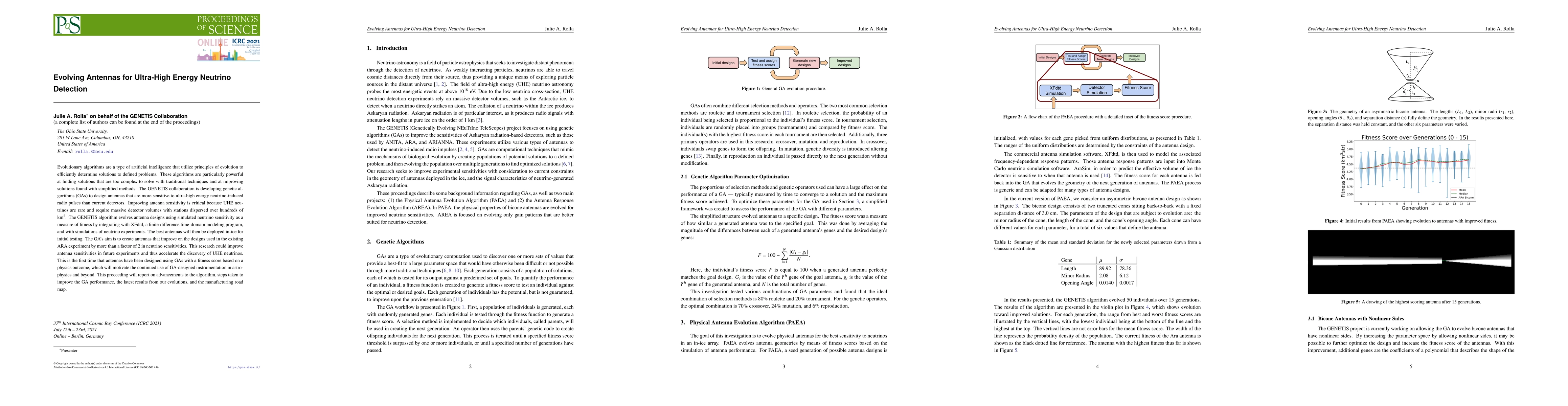 Thumbnail for Evolving Antennas for Ultra-High Energy Neutrino Detection