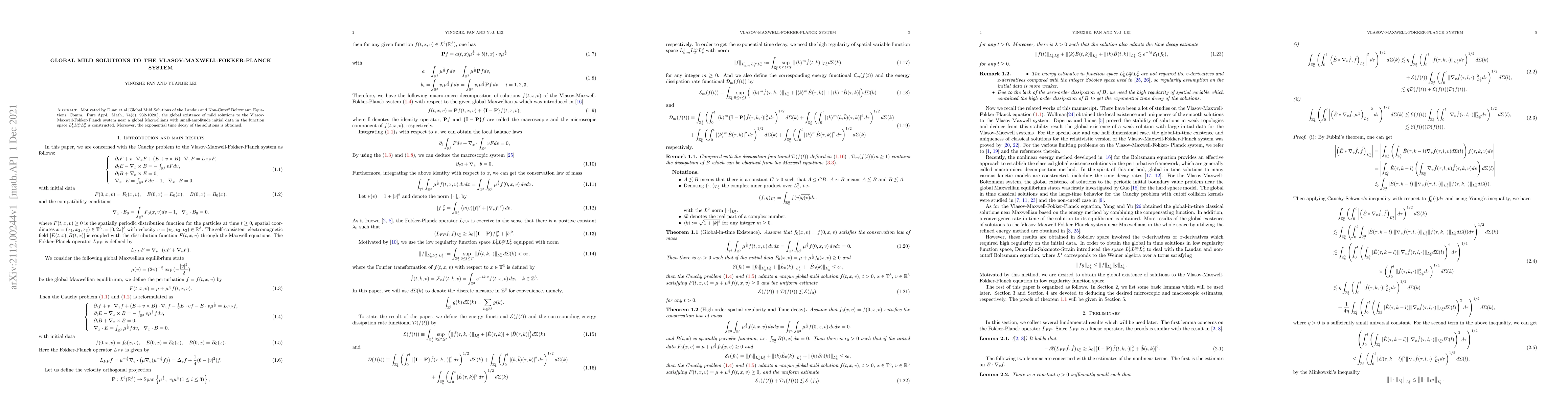 Thumbnail for Global mild solutions to the Vlasov-Maxwell-Fokker-Planck system