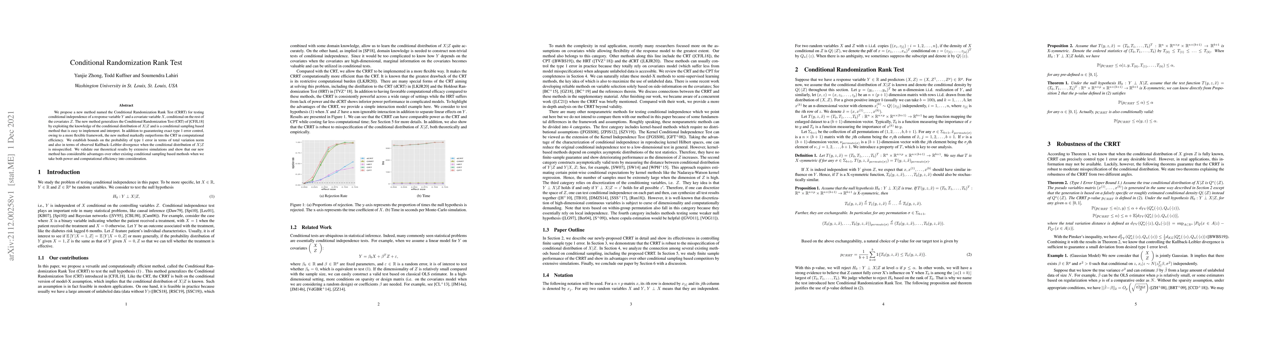 Thumbnail for Conditional Randomization Rank Test