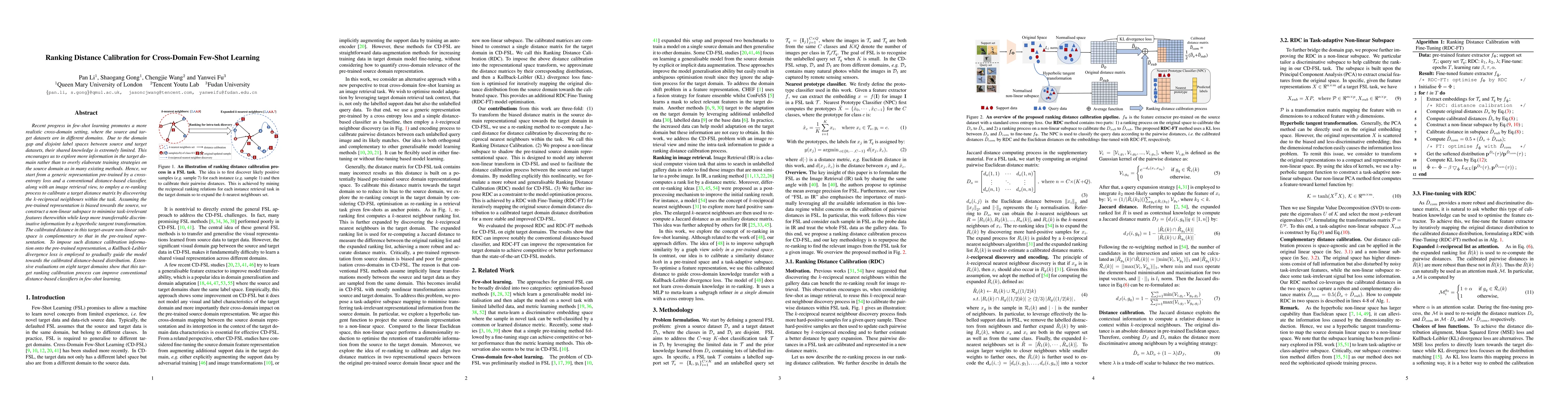 Thumbnail for Ranking Distance Calibration for Cross-Domain Few-Shot Learning