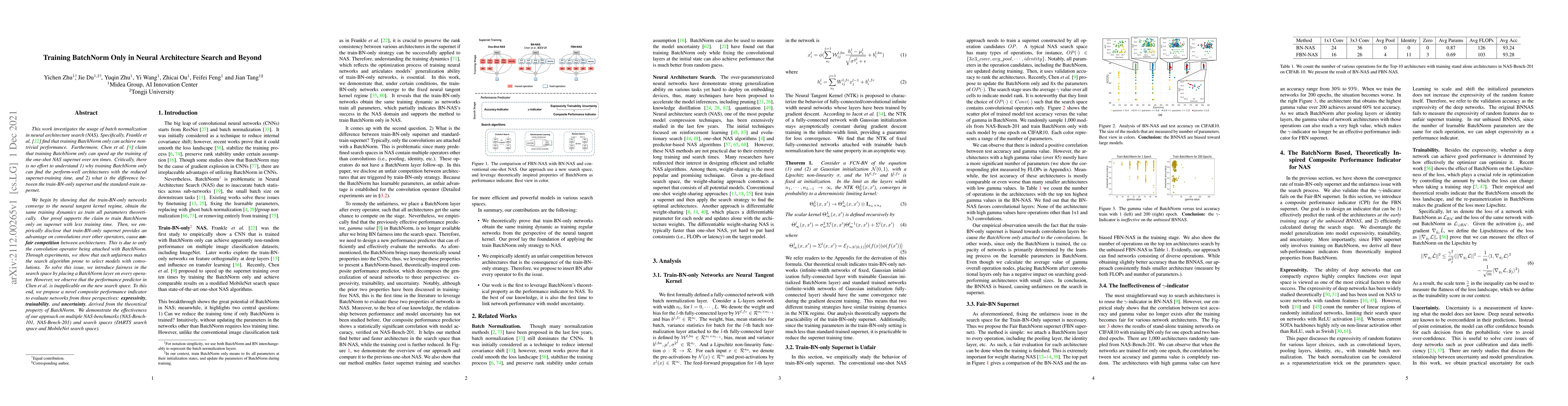Thumbnail for Training BatchNorm Only in Neural Architecture Search and Beyond